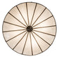 Meyda Lighting Shansky 31" 4-Light Craftsman Brown Semi-flush Mount Light With White Art Shade Glass