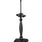 Meyda Lighting Shasta Trail 21" 3-Light Mahogany Bronze Table Lamp With Multi-Colored Shade Glass