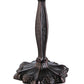 Meyda Lighting Shasta Trail 21" 3-Light Mahogany Bronze Table Lamp With Multi-Colored Shade Glass