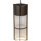 Meyda Lighting Shelby 18" 5-Light Cajun Spice Pendant Light With Clear Seeded Shade Glass