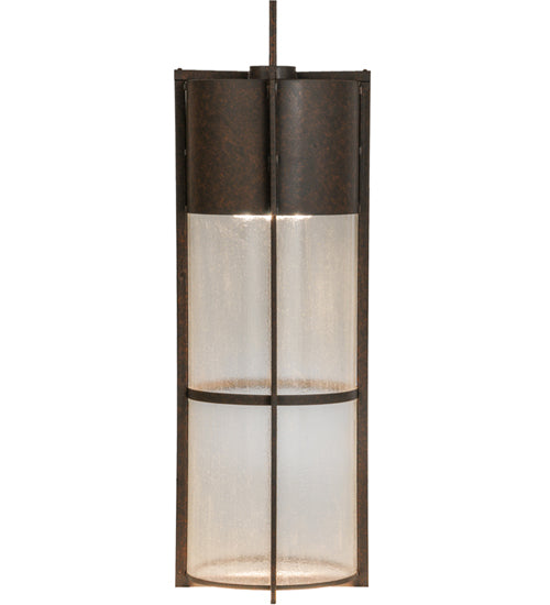 Meyda Lighting Shelby 18" 5-Light Cajun Spice Pendant Light With Clear Seeded Shade Glass