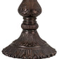 Meyda Lighting Shell 16" Mahogany Bronze & Craftsman Brown Highlights Table Lamp Base