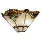 Meyda Lighting Shell with Jewels 15" 2-Light Wall Sconce With Multi-Colored Shade Glass