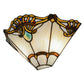Meyda Lighting Shell with Jewels 15" 2-Light Wall Sconce With Multi-Colored Shade Glass