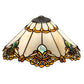 Meyda Lighting Shell with Jewels 16" Multi-Colored Shade Glass