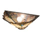 Meyda Lighting Shell with Jewels 16" Wall Sconce With Multi-Clored Shade Glass