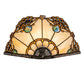 Meyda Lighting Shell with Jewels 16" Wall Sconce With Multi-Clored Shade Glass