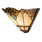 Meyda Lighting Shell with Jewels 16" Wall Sconce With Multi-Clored Shade Glass