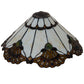 Meyda Lighting Shell with Jewels 20" Multi-Colored Shade Glass