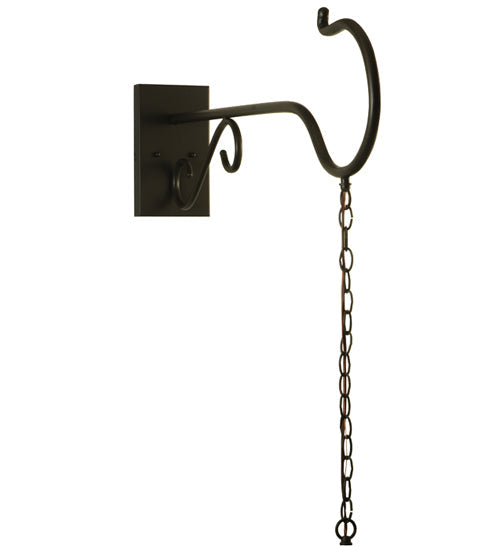 Meyda Lighting Shepherd's Hook 6" Timeless Bronze Wall Sconce Hardware