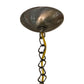 Meyda Lighting Shu 29" 4-Light Satin Brass Pendant Light With Beige & White Shade Glass