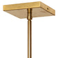 Meyda Lighting Shutter 7" Gold Nickel Mini Pendant Light With Red Sparkle Shade Glass