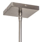 Meyda Lighting Shutter 7" Nickel Mini Pendant Light With Clear Sparkle Shade Glass
