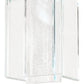 Meyda Lighting Shutter 7" Nickel Mini Pendant Light With Clear Sparkle Shade Glass