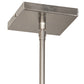 Meyda Lighting Shutter 7" Nickel Mini Pendant Light With Red Sparkle Shade Glass