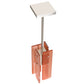 Meyda Lighting Shutter 7" Nickel Mini Pendant Light With Red Sparkle Shade Glass