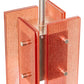 Meyda Lighting Shutter 7" Nickel Mini Pendant Light With Red Sparkle Shade Glass