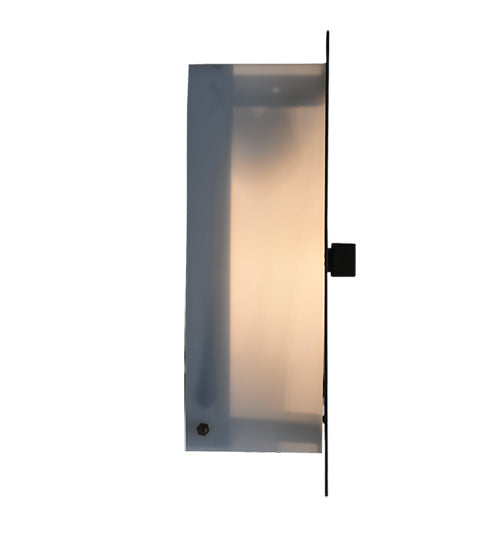 Meyda Lighting Sibley 12" 2-Light Timeless Bronze Wall Sconce With White Shade