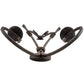 Meyda Lighting Sienna 16" 2-Light Smoke Wall Sconce With Amber Faux Candlelight
