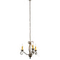 Meyda Lighting Sienna 18" 3-Light French Bronze Chandelier With Amber Faux Candlelight
