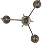 Meyda Lighting Sienna 18" 3-Light French Bronze Chandelier With Amber Faux Candlelight