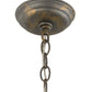 Meyda Lighting Sienna 18" 3-Light French Bronze Chandelier With Amber Faux Candlelight
