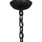 Meyda Lighting Sienna 36" 8-Light Blackwash Chandelier With Amber Faux Candlelight