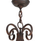Meyda Lighting Sienna 36" 8-Light Cajun Spice Chandelier With Amber Faux Candlelight