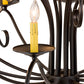 Meyda Lighting Sienna 48" 15-Light 2-Tier Timeless Bronze Chandelier With Amber Faux Candlelight