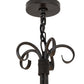 Meyda Lighting Sienna 48" 15-Light 2-Tier Timeless Bronze Chandelier With Amber Faux Candlelight