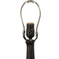 Meyda Lighting Sierra Prairie Mission 21" Mahogany Bronze Table Lamp With Multi-Colored Shade Glass