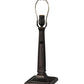 Meyda Lighting Sierra Prairie Mission 21" Mahogany Bronze Table Lamp With Multi-Colored Shade Glass