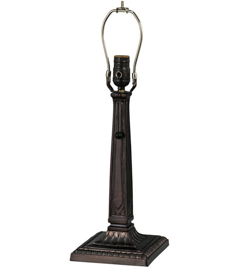 Meyda Lighting Sierra Prairie Mission 21" Mahogany Bronze Table Lamp With Multi-Colored Shade Glass