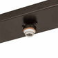 Meyda Lighting Sierra Prairie Mission 46" 3-Light Exterior Oil Rubbed Bronze Island Flush Mount Light With Beige & Blue Stained Shade Glass