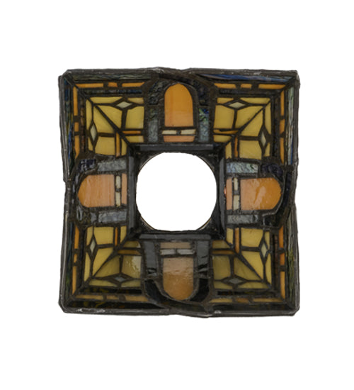 Meyda Lighting Sierra Prairie Mission 7" Multi-Colored Shade Glass