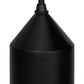 Meyda Lighting Silo 4" Satin Black & Wrought Iron Mini Pendant Light