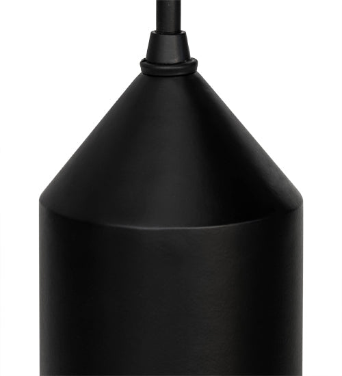Meyda Lighting Silo 4" Satin Black & Wrought Iron Mini Pendant Light