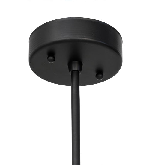 Meyda Lighting Silo 4" Satin Black & Wrought Iron Mini Pendant Light
