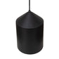 Meyda Lighting Silo 9" Black Textured & Champagne Metallic Pendant Light