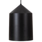 Meyda Lighting Silo 9" Black Textured & Champagne Metallic Pendant Light