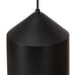 Meyda Lighting Silo 9" Black Textured & Champagne Metallic Pendant Light