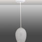 Meyda Lighting Sitka 6" White Mini Pendant Light With Frosted White Shade Glass