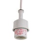 Meyda Lighting Sitka 6" White Mini Pendant Light With Frosted White Shade Glass