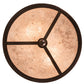 Meyda Lighting Smythe Craftsman 12" 2-Light Mahogany Bronze Flush Mount Light With Silver Mica Shade Glass
