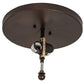 Meyda Lighting Smythe Craftsman 12" 2-Light Mahogany Bronze Flush Mount Light With Silver Mica Shade Glass