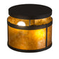 Meyda Lighting Smythe Craftsman 12" 2-Light Oil Rubbed Bronze Flush Mount Light With Amber Mica Shade Glass