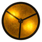 Meyda Lighting Smythe Craftsman 12" 2-Light Oil Rubbed Bronze Flush Mount Light With Amber Mica Shade Glass