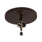 Meyda Lighting Smythe Craftsman 16" 2-Light Mahogany Bronze Flush Mount Light With Silver Mica Shade Glass