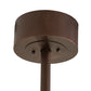 Meyda Lighting Smythe Craftsman 260368 45" 16-Light Mahogany Bronze Chandelier With Silver Mica Shade Glass and Fan