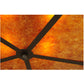 Meyda Lighting Smythe Craftsman 28" 4-Light Oil Rubbed Bronze Flush Mount Light With Amber Mica Shade Glass